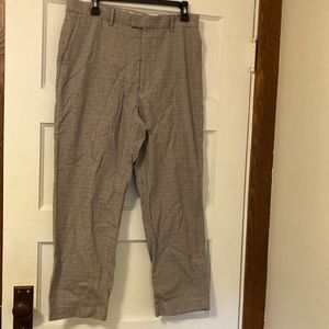 Ines de la Fressange for Uniqlo plaid slacks